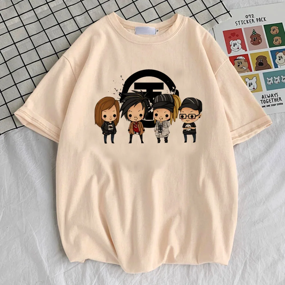 Футболка Tokio Hotel женская каваи 2000-х годов рубашка с рисунком поп-культуры