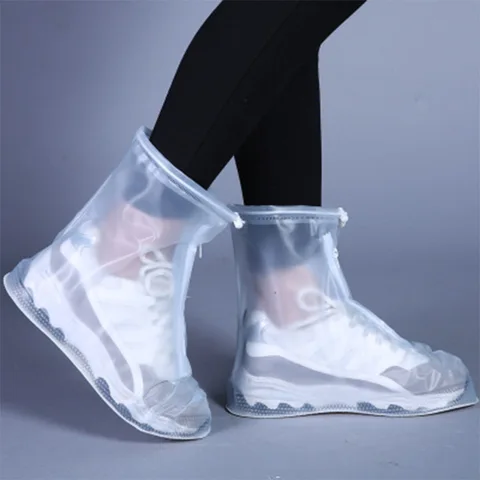 Нескользящие износостойкие толстые водонепроницаемые туфли для мужчин и женщин многоразовый чехол от дождя для ботинок чехол от дождя с водонепроницаемым слоем