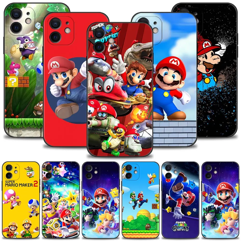 

Super Mario People Phone Case For iphone 13 12 11 Pro Max XR XS Max X Silicone Cover 13Mini 12Mini 6 6S 7 8 Plus SE2020