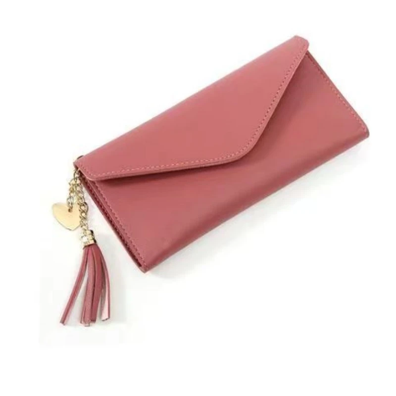 

2023 Fashion Women Wallets Simple Zipper Purses Black White Gray Red Long Section Clutch Wallet Soft PU Leather Money Bag