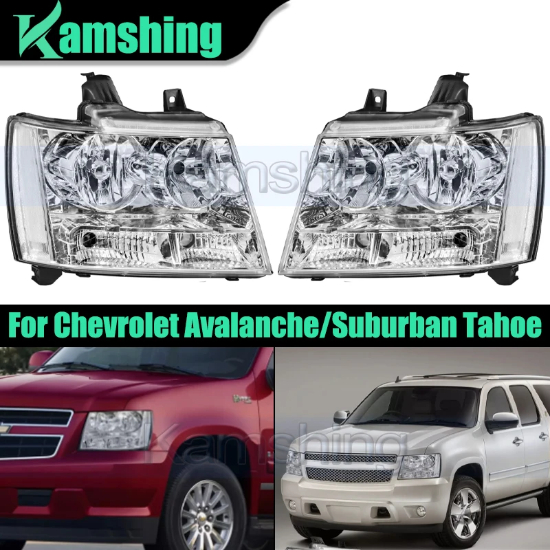 

Версия для США пара фар переднего бампера для Chevrolet Avalanche/Suburban Tahoe 2007-2014 головная фара фара