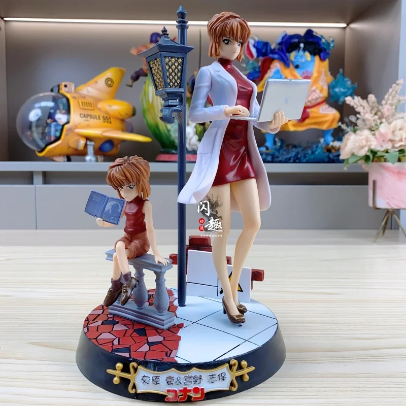 Горячее аниме Детектив Конан Kudou Shinichi Mouri Ran Haibara Ai ПВХ Фигурка Кукла Модель