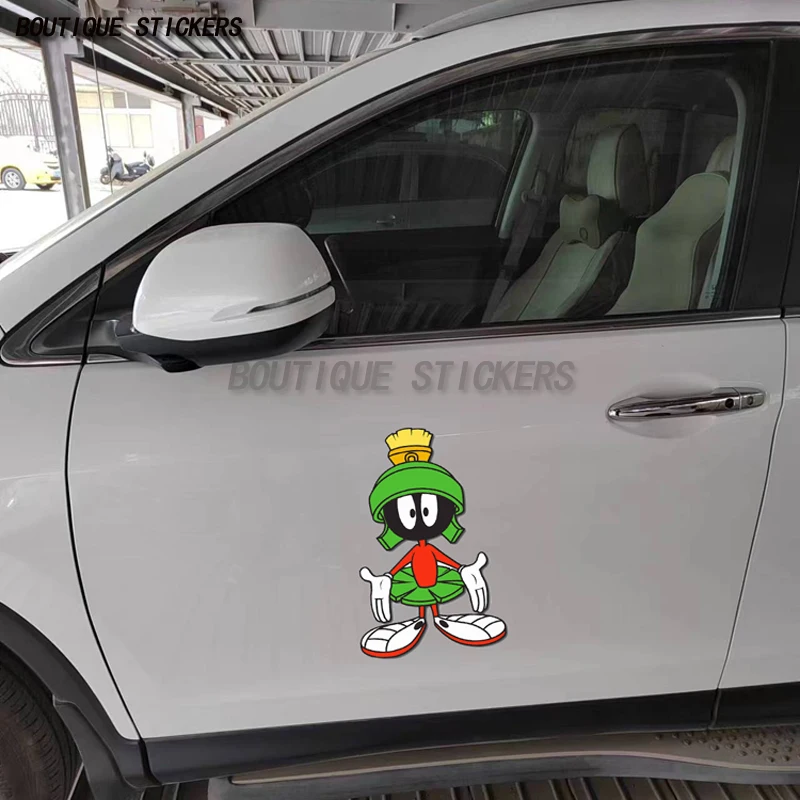 

MARVIN THE MARTIAN car stickers are made of 3M waterproof PVC for cars, motorcycles, windows, bumpers, walls, and trucks