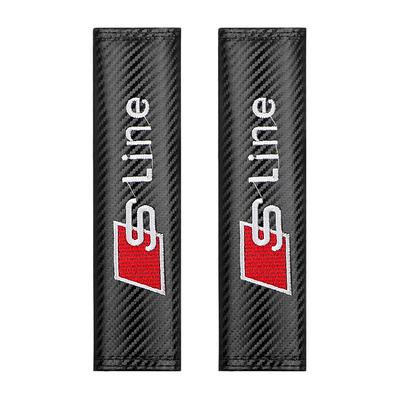 

2 шт., чехол для автомобильного ремня безопасности, защита плеч для Audi S A3 A4 B8 8P 8V A6 C7 A5 Q5 B7 B6 B9 Q7 A1 A7 Q3 TT RS