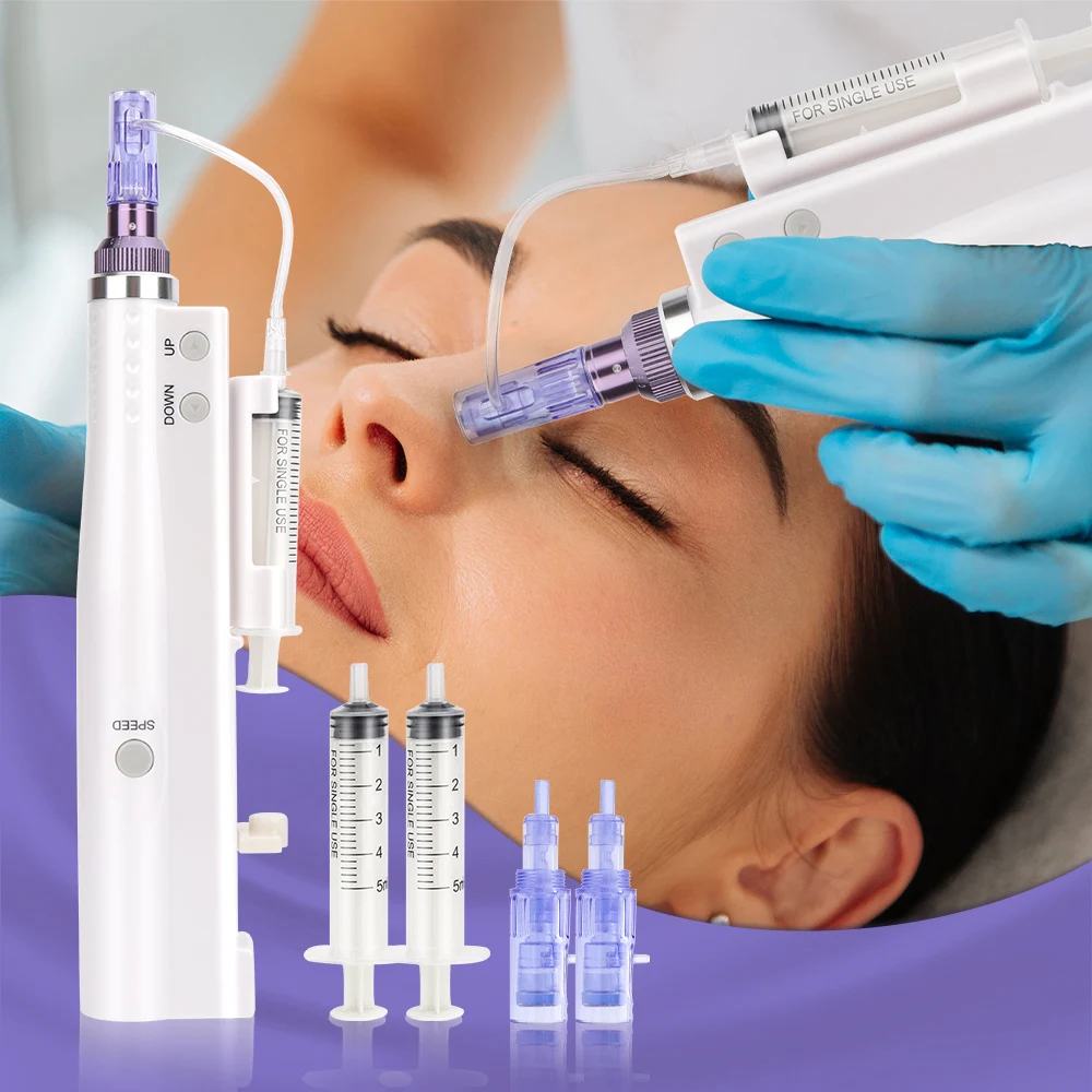 

Mesotherapy Microneedle Dr Pen Hydra Injector Derma Pen Nano Water Mesogun Needles Injection Facial Treatment Dermapen Machine