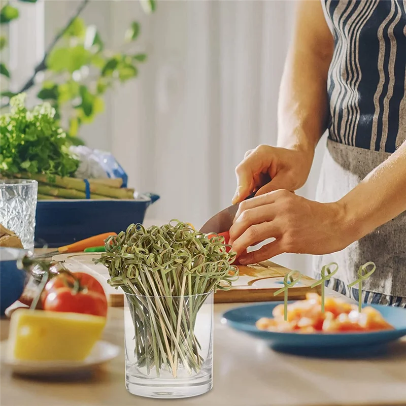 200 шт. бамбуковые палочки для коктейлей объемные украшения 4 7 дюйма шампуры с