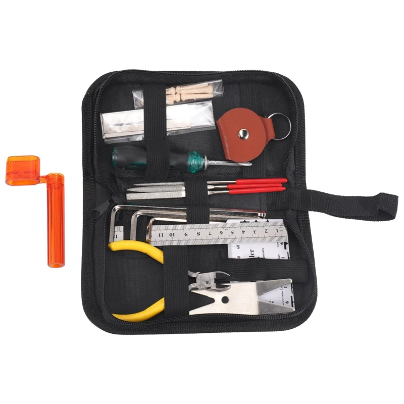 

26 Pcs Guitar Repairing Maintenance Tool Kit, Guitar Care Cleaning Tool Kit For Guitar Ukulele Bass Mandolin Banjo