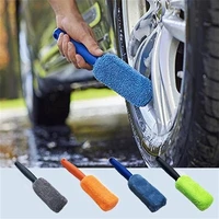 1pc car wash rim detailing brush cleaning brush microfiber wheel rim brush for car trunk motorcycle auto detailing brush