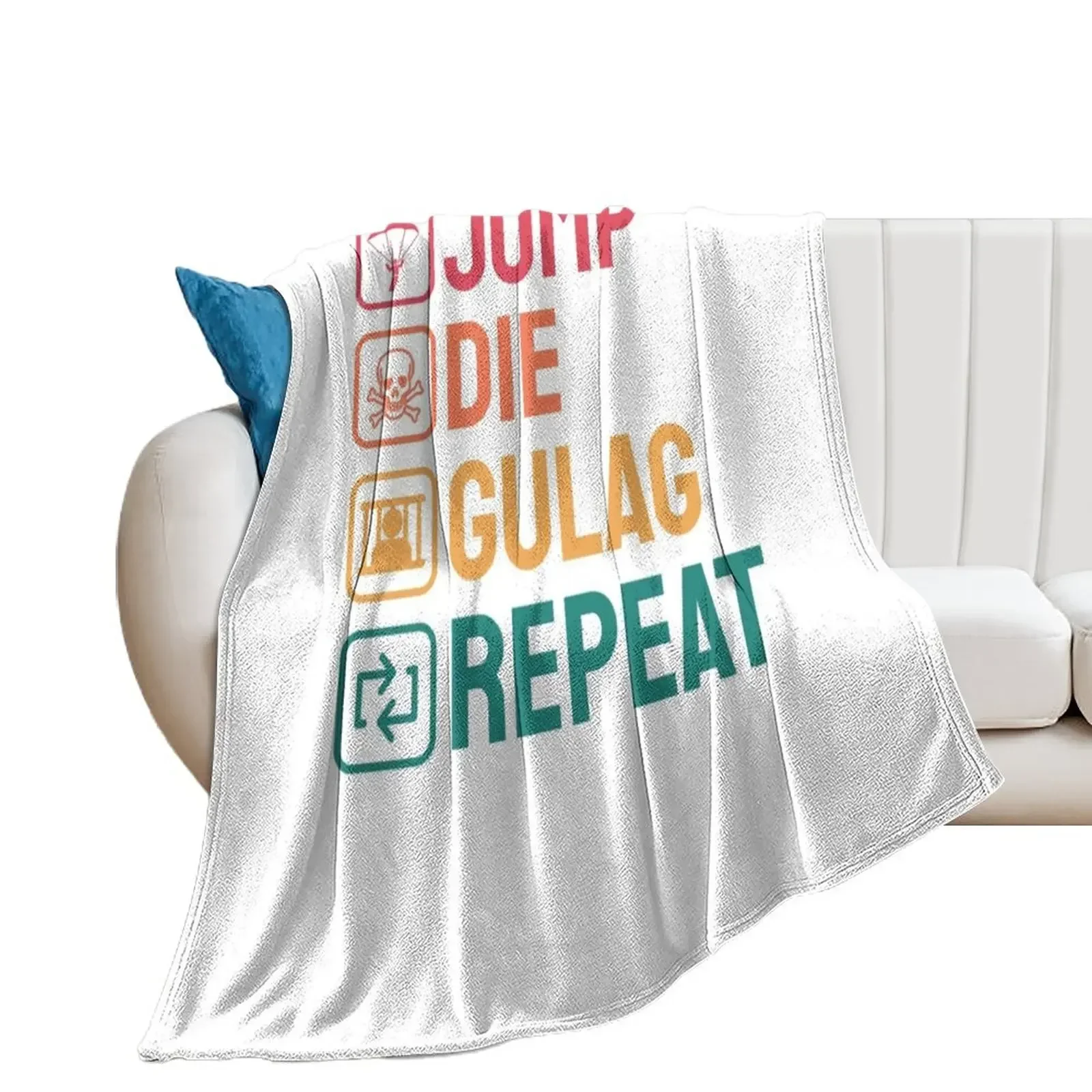 Персонализированное плюшевое одеяло Jumps Die Gulag