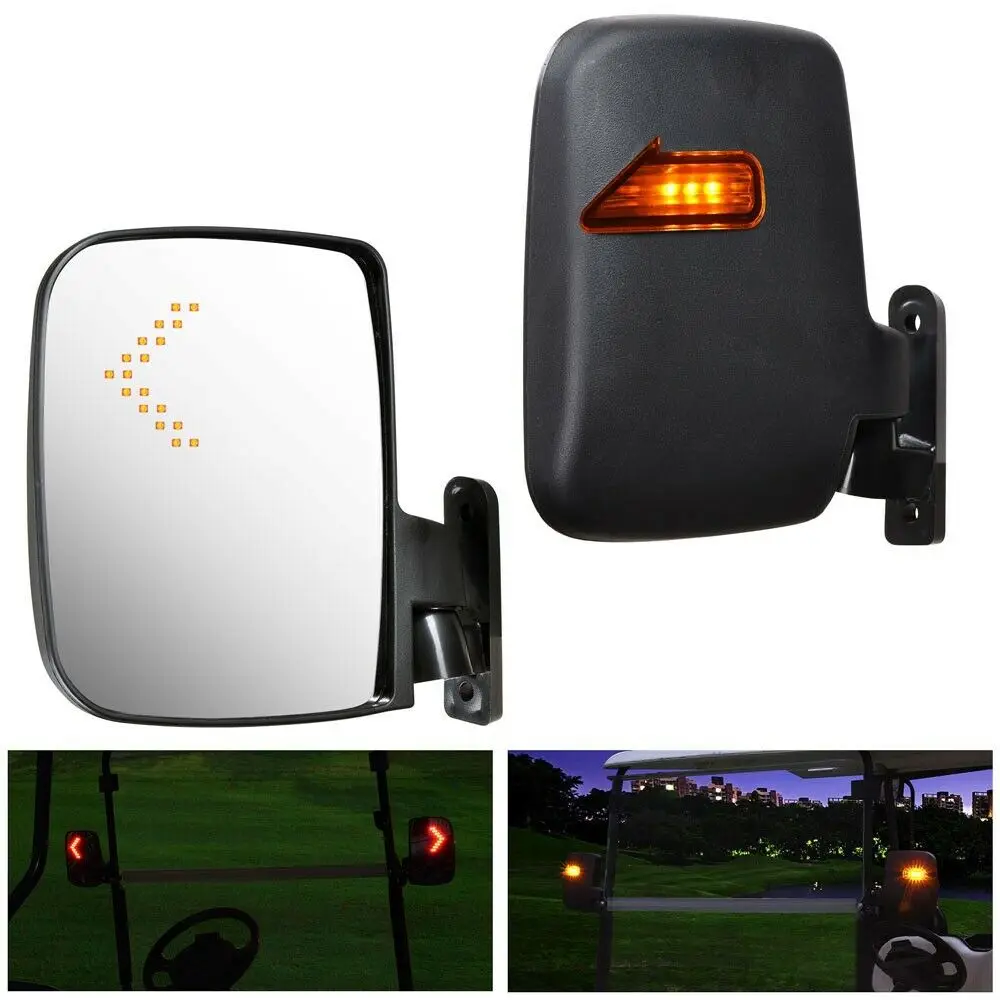 

2pcs Golf Cart Side Mirrors Golf Rear View 19 X 18 X 4 Cm