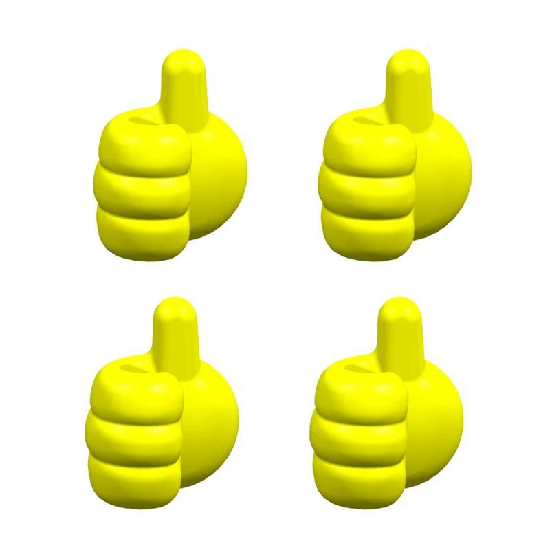 

4Pcs The Multifunctional Clip Holder Mask Clip Thumb Clip Door Wall Hangers Hooks For Home Handing Hat Tie