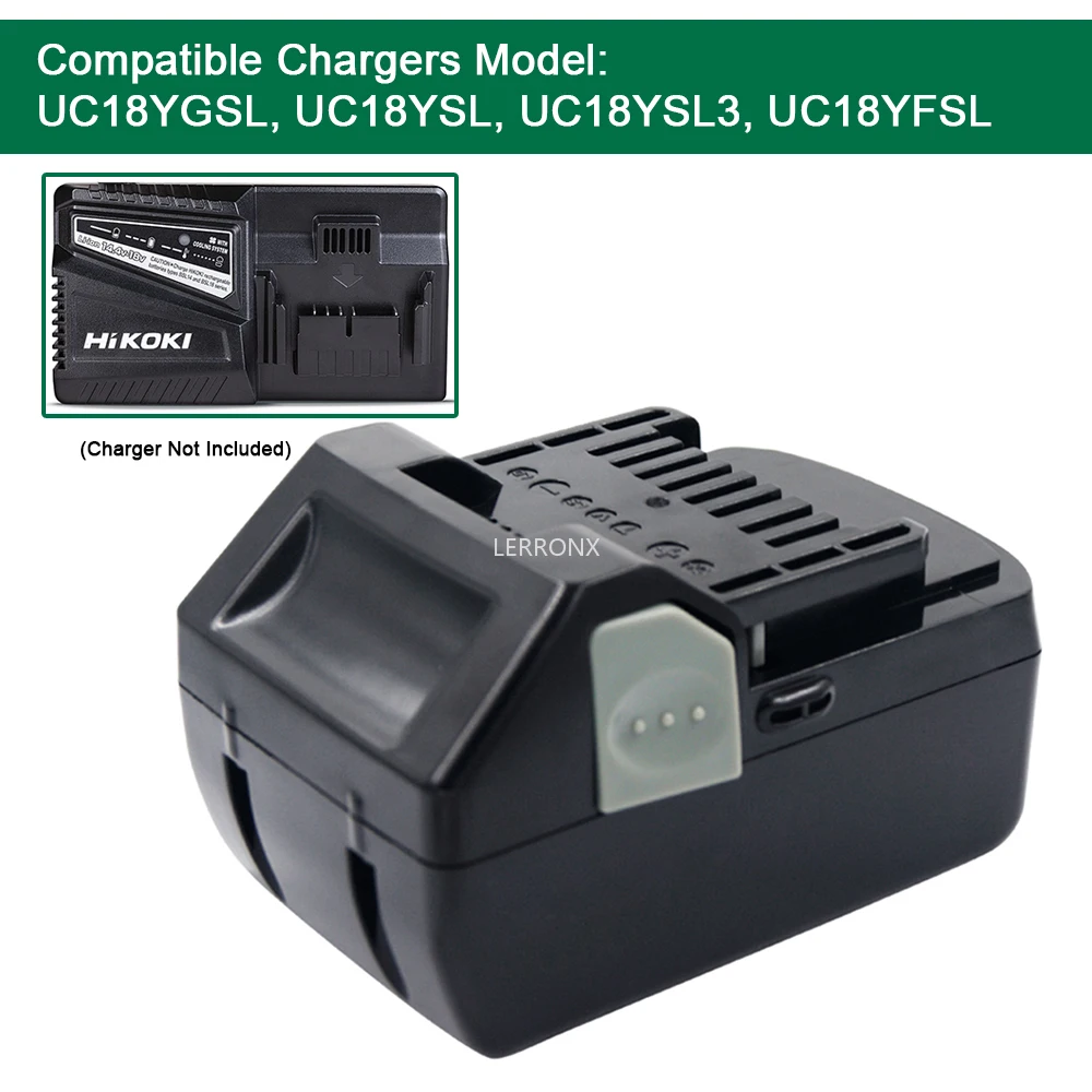 Литий-ионный аккумулятор BSL1850 BSL1860 BSL1840 18 В 6 Ач/8 Ач для электроинструмента Hitachi HiKOKI