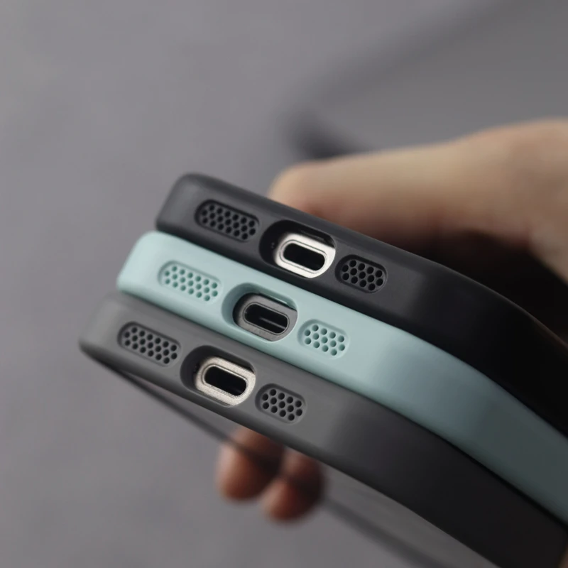 Чехол для телефона Magsafe с полой сеткой и охлаждением iPhone 16 pro max 14 15 Pro 13 12 магнитный