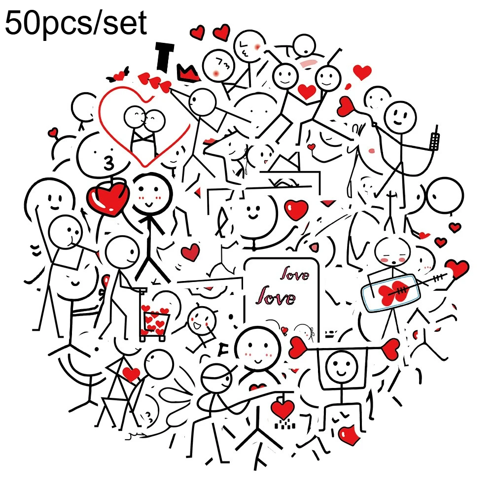 

Набор Из 50 Милых Наклеек «Любовь И Дружба» — Одноразовые Парные Стикеры «Я Тебя Люблю» В Форме Сердца Для Взрослых