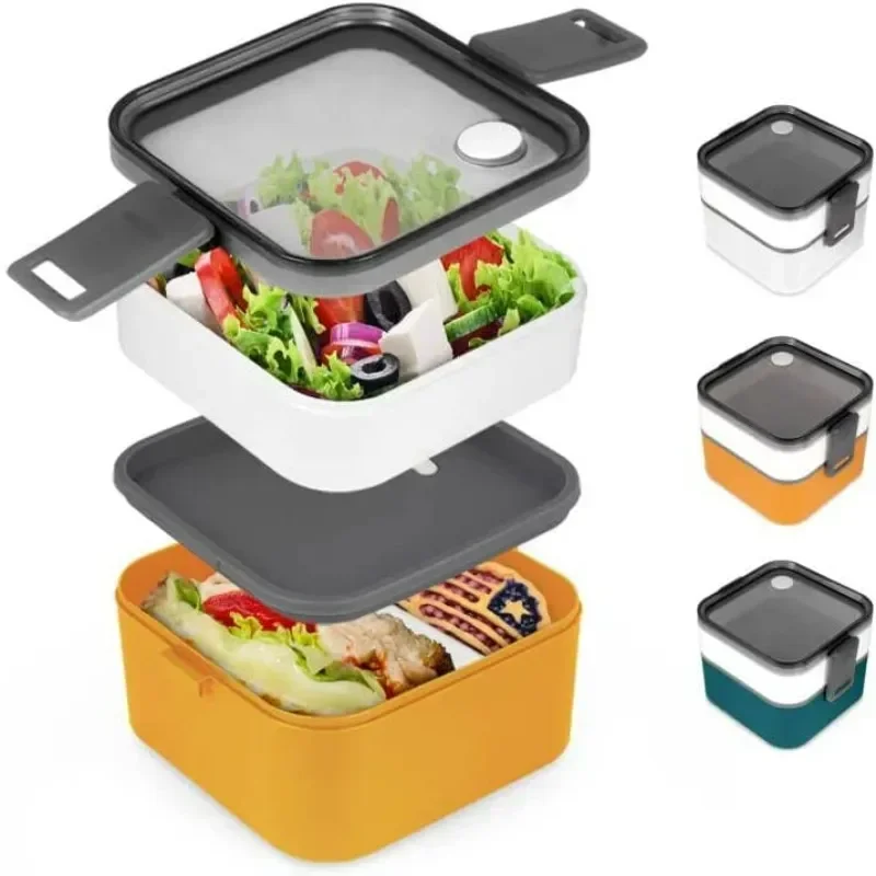 

Microwave Portable Kitchen Box Multi-layer Box Bento Lunch Insulated Container Box Food 1300ml Lunch Dinnerware School Student