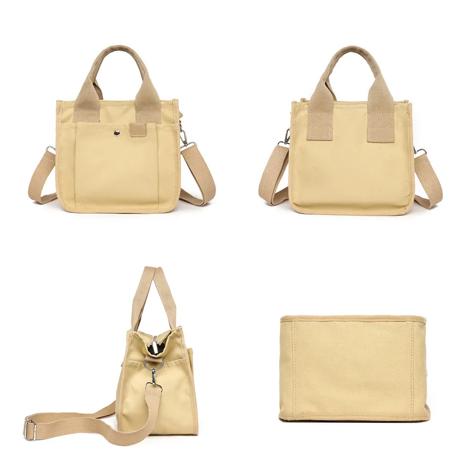 Women Crossbody Bag Fashion Canvas Messenger Bag Vintage Shoulder Bag Larger Top-handle Bags Handbag