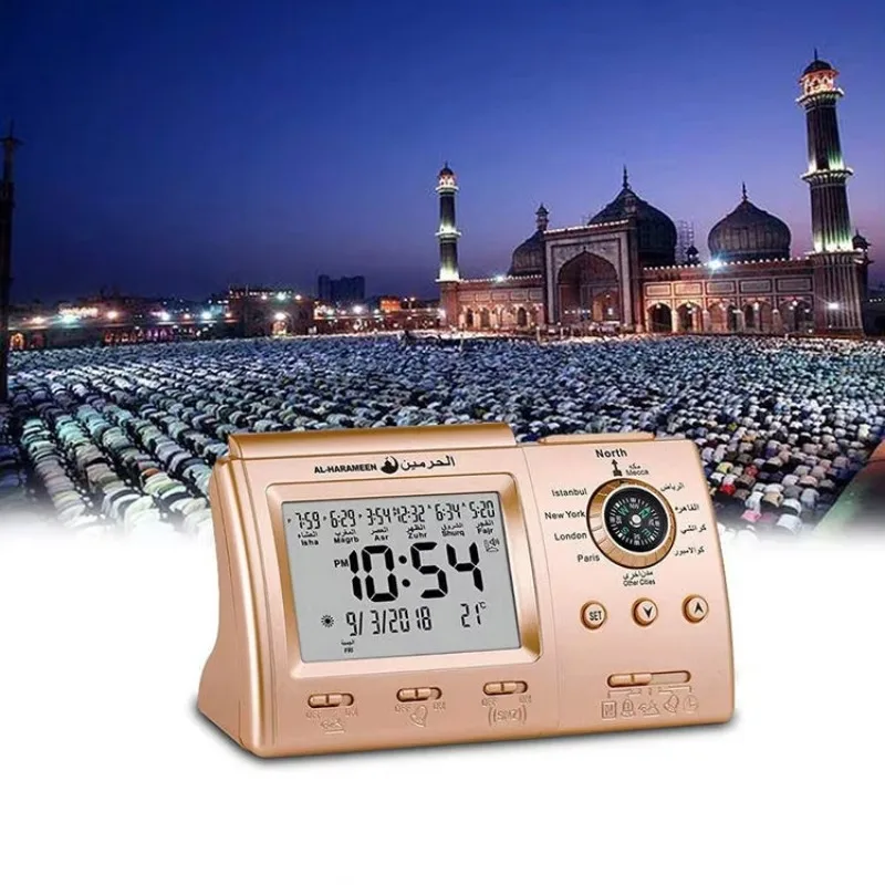 Фото Часы для планшета Athan Azan 10,1 дюйма, цифровые часы с календарем и днем для исламских подарков, подарки на Рамадан №3