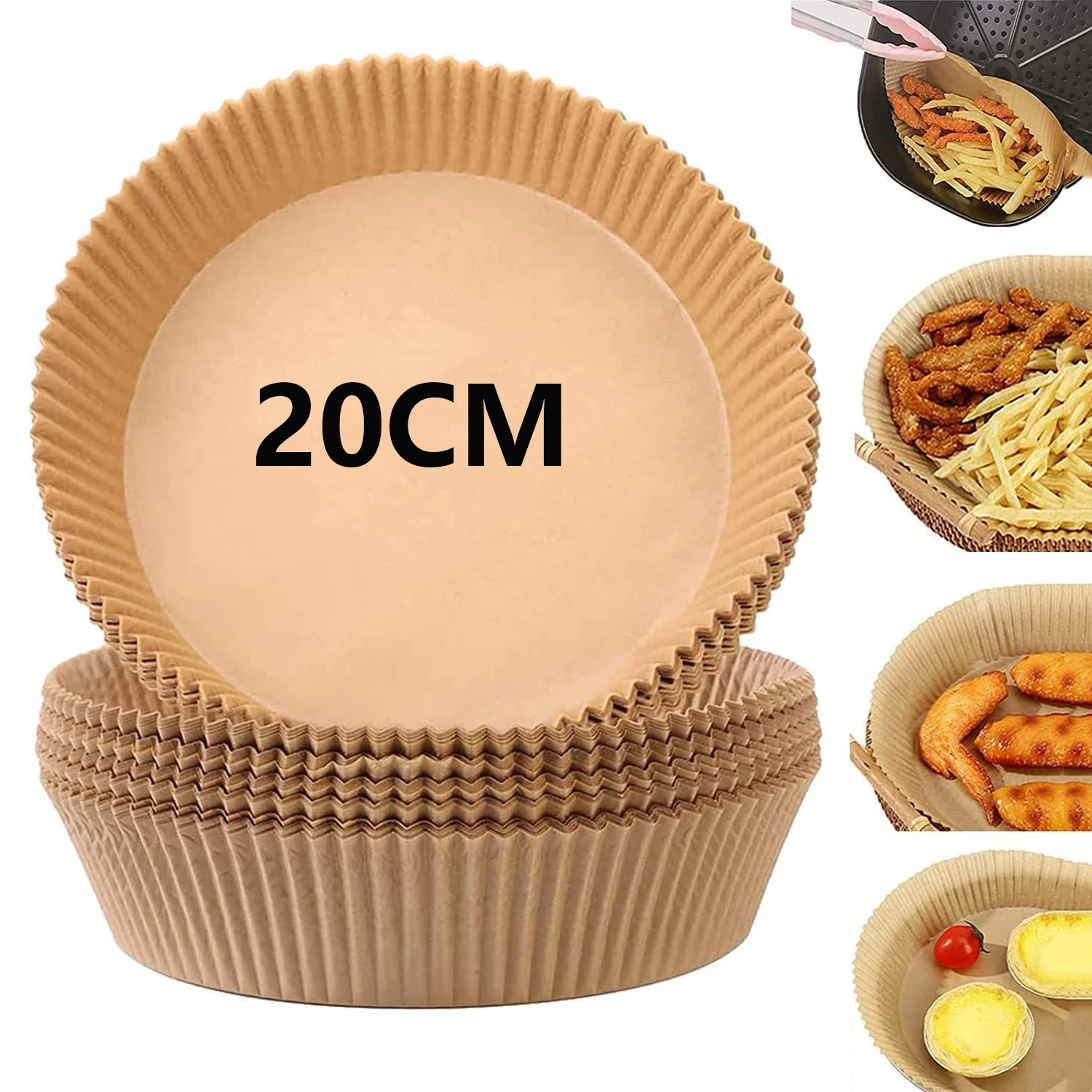

30PC Special Paper for Air Fryer Baking Oil-proof Oil-absorbing Paper Household Plate BBQ Oven Kitchen Pan Pad airfryer bakpapie