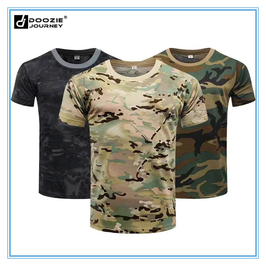 

Men T-Shirt Outdoor Tactical Shirt Quick Dry Military Inner Shirt Army Training CS Camo Fans T-shirt Fishing Hunting Shirt Short