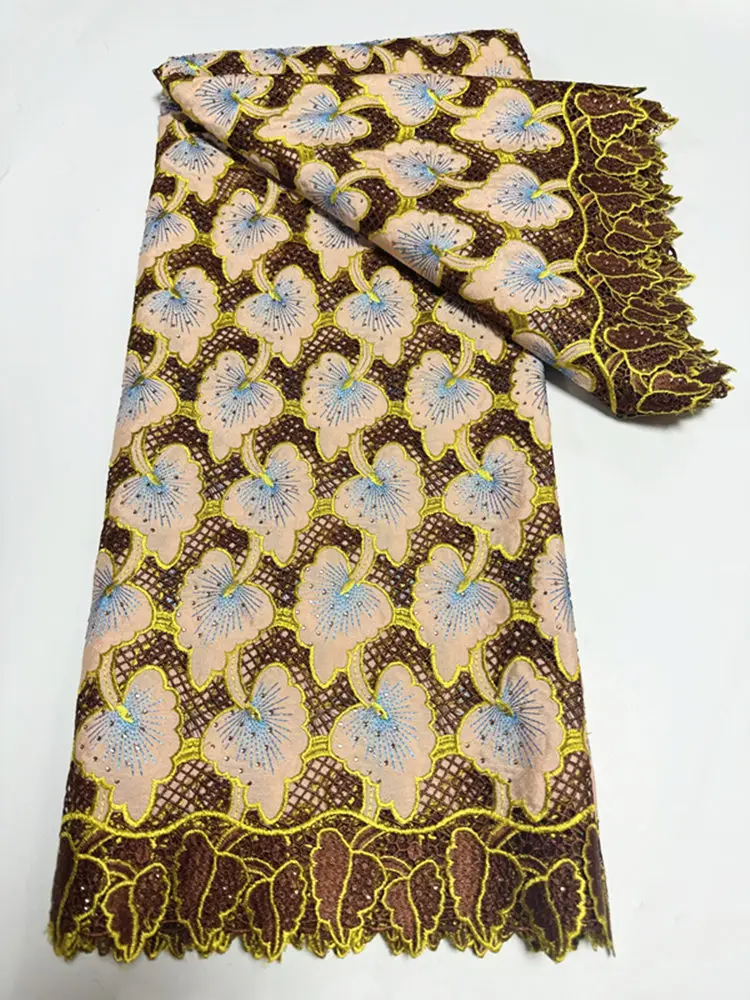 LTSG30 Королевский синий! Новое поступление африканское кружево из гипюрового