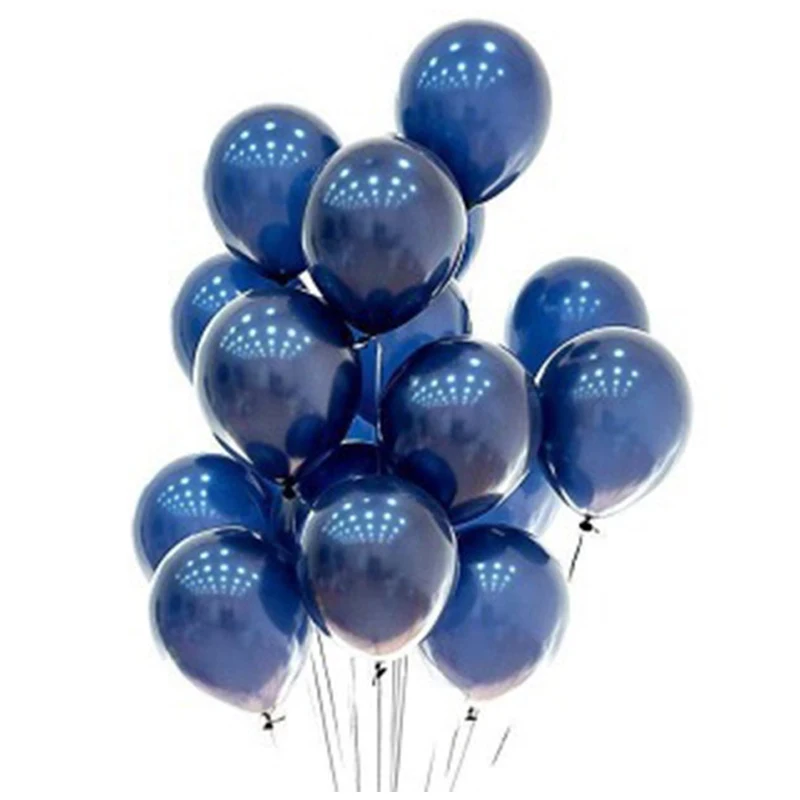 

10Pcs/Lot Pearly Lustre Balloons Birthday Party Decorations Wedding Decoration Baloons Dark Blue Latex Christmas Balloon Baby
