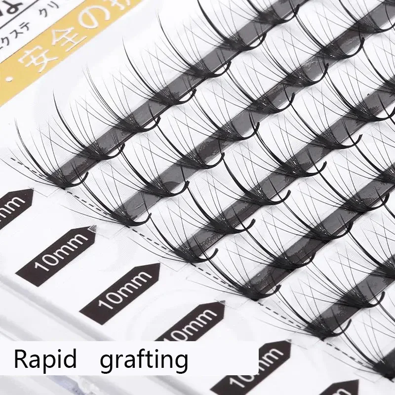 7D готовые веерообразные сэндвич-ресницы 0 07 мягкие натуральные и быстропривитые