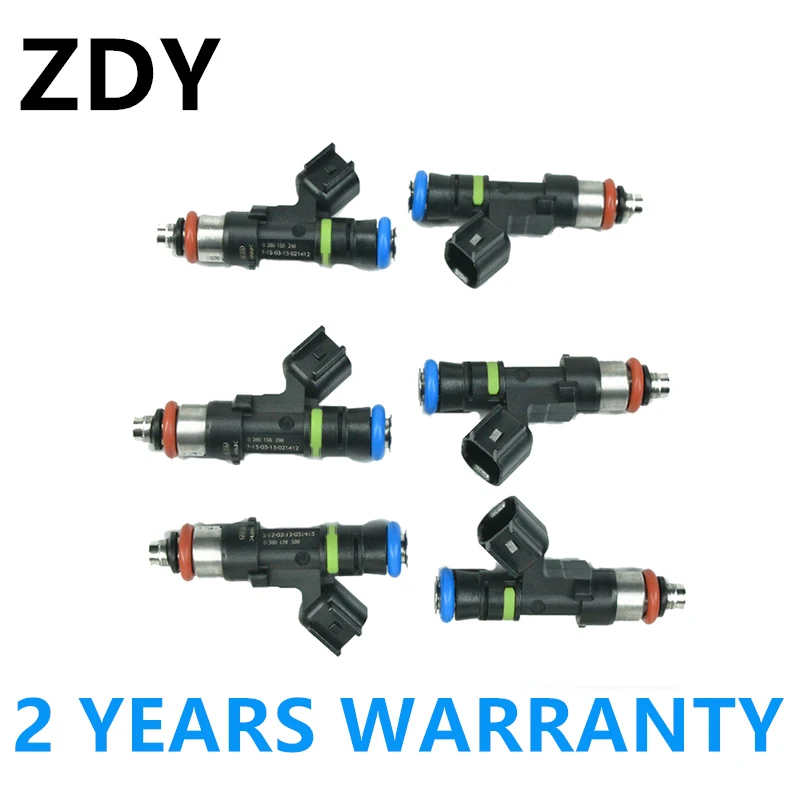 

6 шт. Топливные форсунки для Audi A4 TT для VW Golf Jetta 1,8 T Turbo EV14 60lb 630cc 0280158298 028 015 8298 0280158117