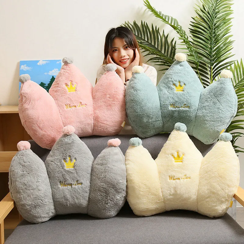 

Kawaii Plushie Royal Crown Pillow Yellow Cute Plush Toys Panda Soft Stuff Anime Poduszki Sofa Infantil Kussens Peluche Oreiller
