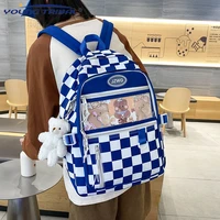cute women large capacity backpack waterproof nylon female schoolbag college lady laptop backpacks kawaii girl travel book bags
