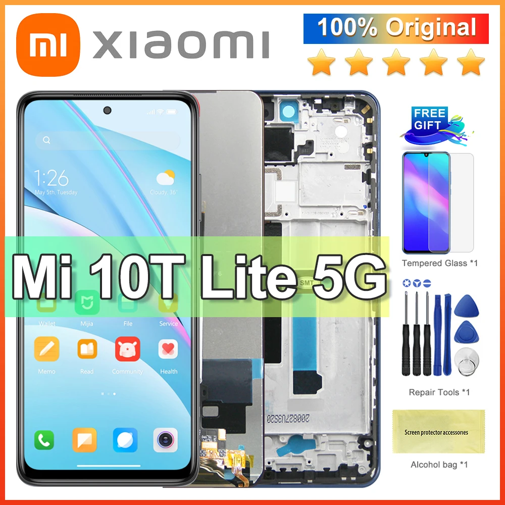 ЖК-дисплей 6 3 ''для Xiaomi Redmi Note 8T с сенсорным экраном и дигитайзером в сборе для