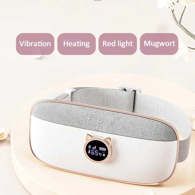 

Women Warm Uterus Belt Electric Infrared Heating Massage Menstruation Period Waist Pad Dysmenorrhea Pain Relief Health Machine