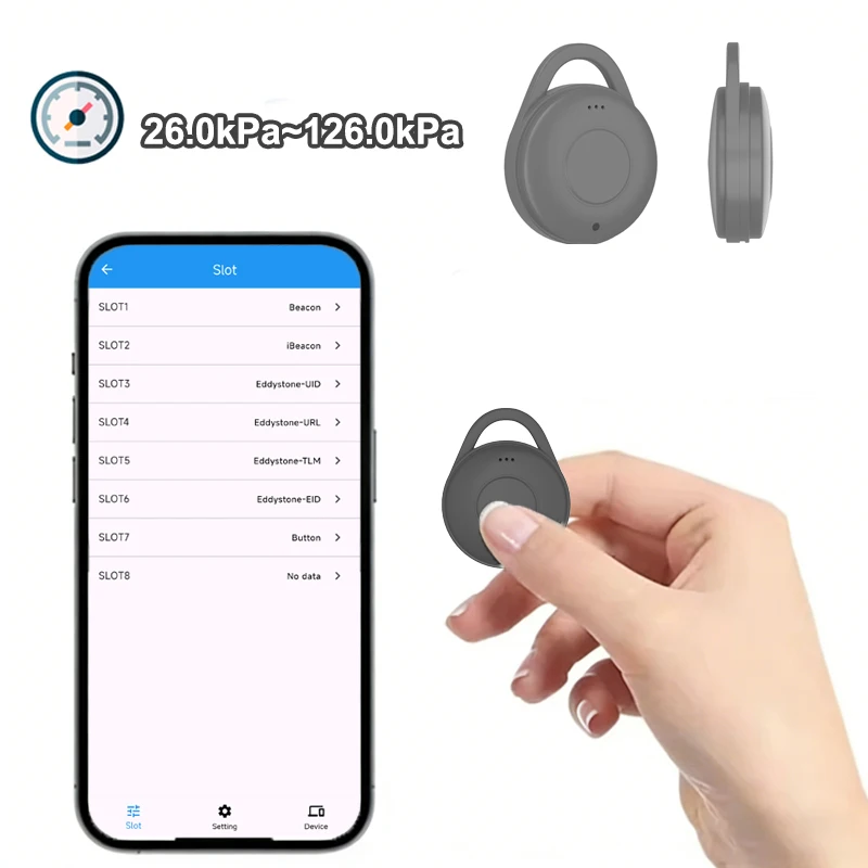 Фото Беспроводной маячок Holyiot BLE 6.2 серии nRF54L с барометром для отслеживания активов, определения местоположения, iBeacon, Eddystone, IoT-устройство №1