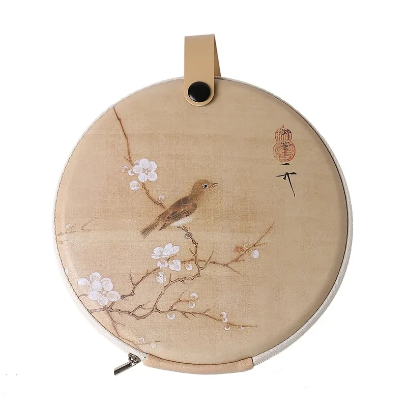 

Портативная круглая коробка для хранения чайного торта Pu'er