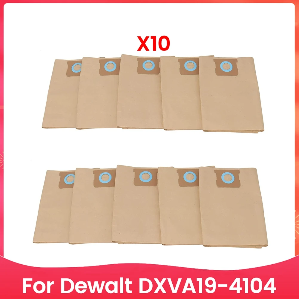 Фото B26B 10 шт. пылесборник подходит для Dewalt Dxva19 4104 аксессуары для пылесоса запасные части пылесборник бумажный мешок №1