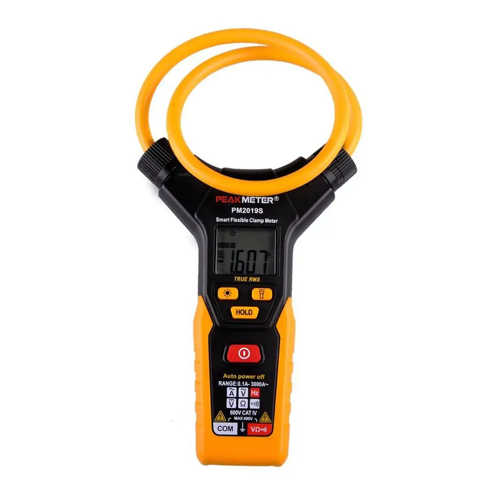

Peakmeter PM2019S Best Selling Digital Flexible clamp ammeter Multimeter WIth Voltage And 3000A AC large Current Measurement