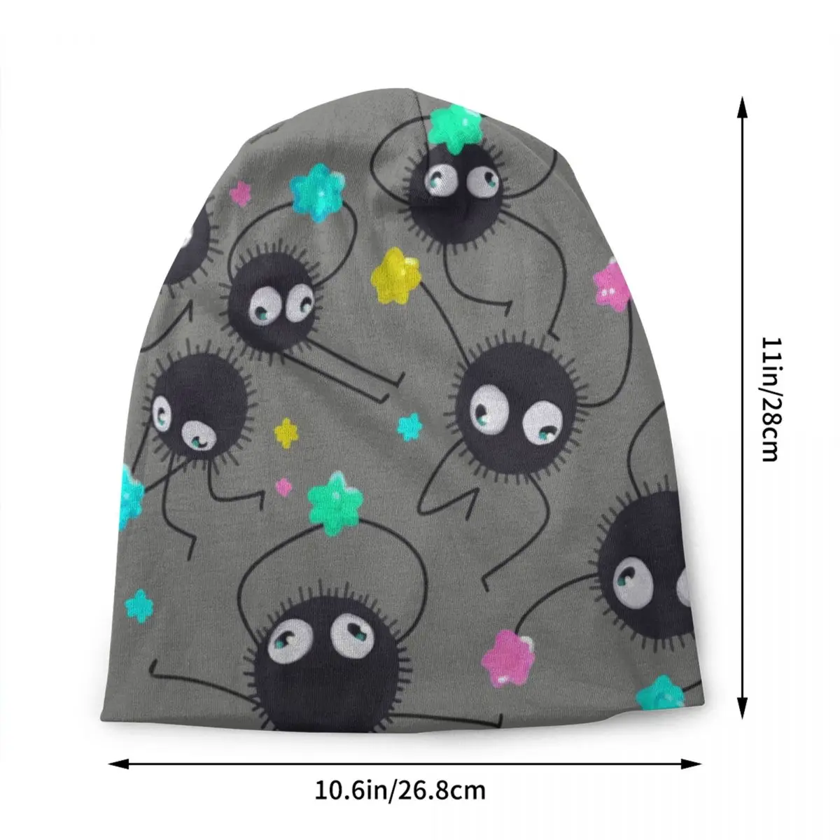 Шапки на заказ Kawaii Soot Sprites Totoro крутая вязаная шапка осенне-зимняя теплая в стиле