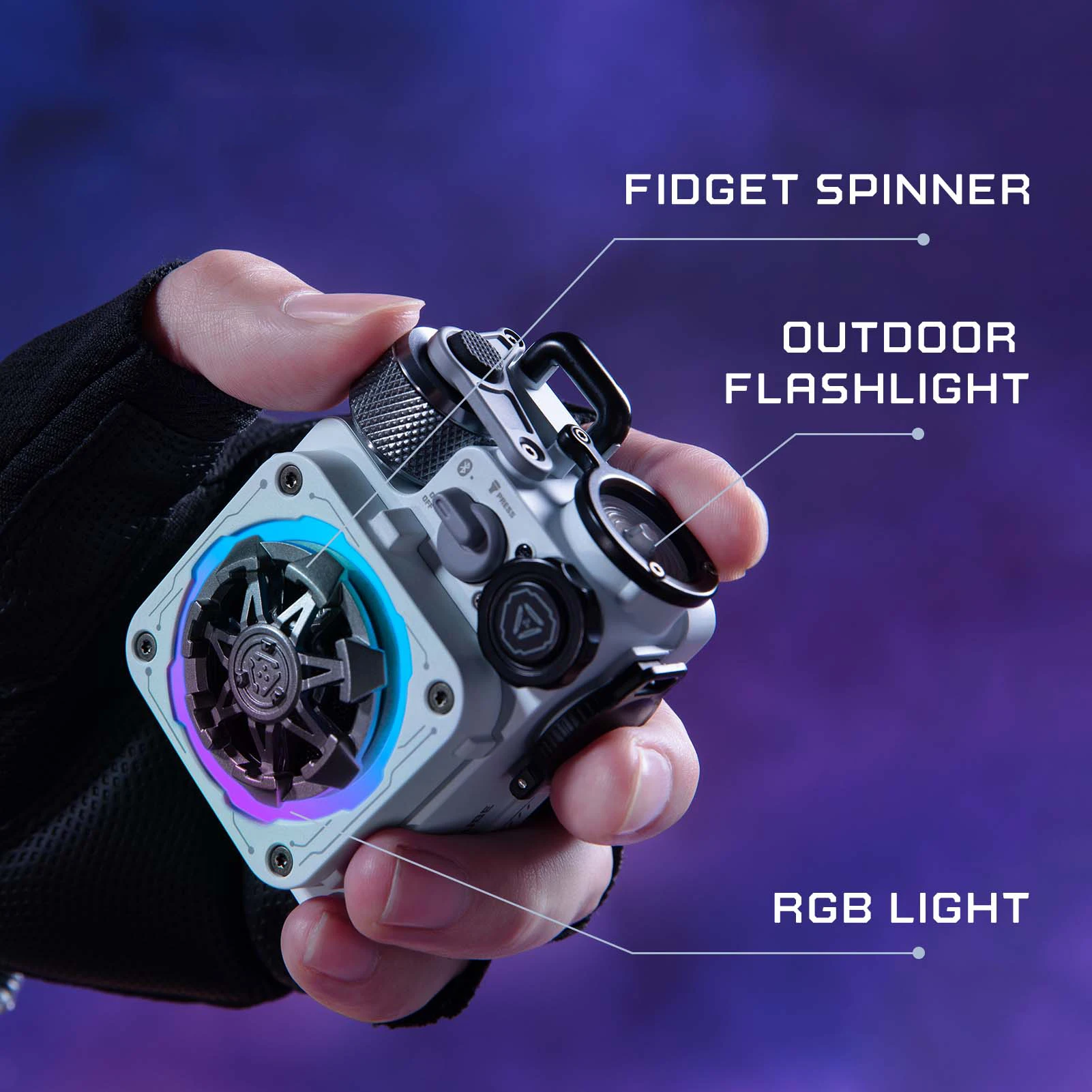 Muzen Cyber Cube Premium Спиннер RGB Bluetooth-динамик |