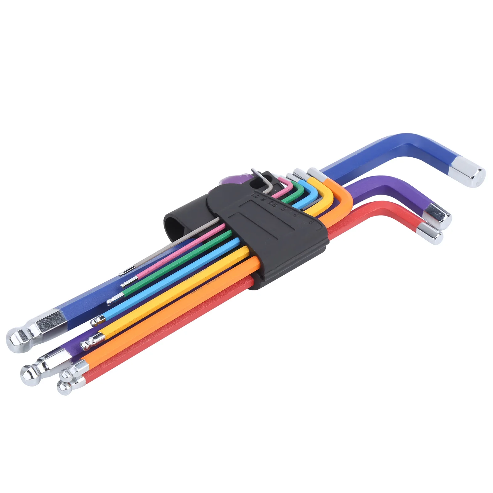 9 шт. Набор шестигранных ключей стальная шаровая головка красочное удлинение