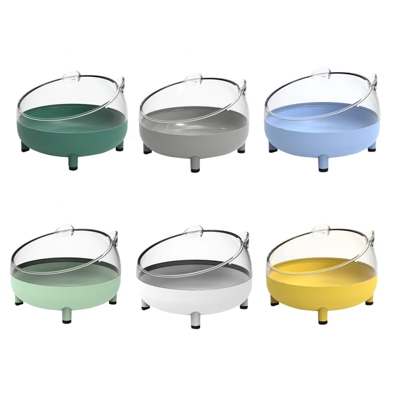 

Cat Dog Bowl High Foot Anti-spill Slanted Bowl Pet Food Water Container Neck Protector Pet Feeder