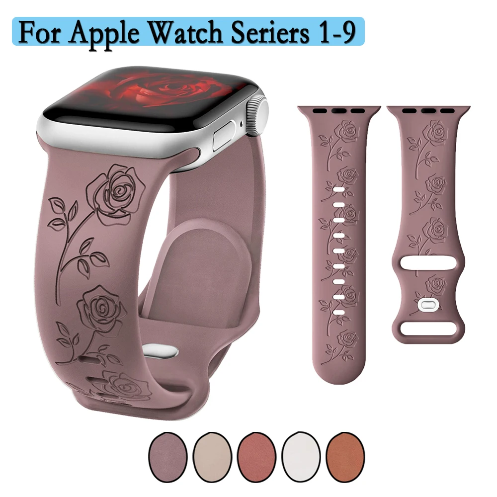 Ремешок силиконовый для Apple Watch 38/40/41/42/44/45/49 мм