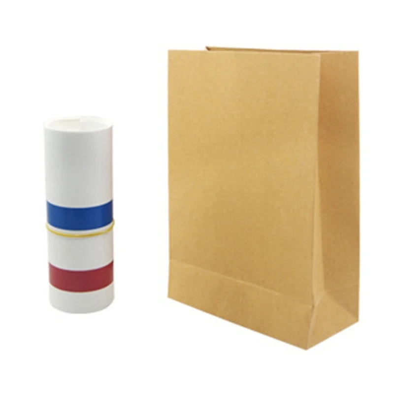 

Appearing 4ft Long Big Straw Magic Trick Prop Extendable Roll with Paper Bag