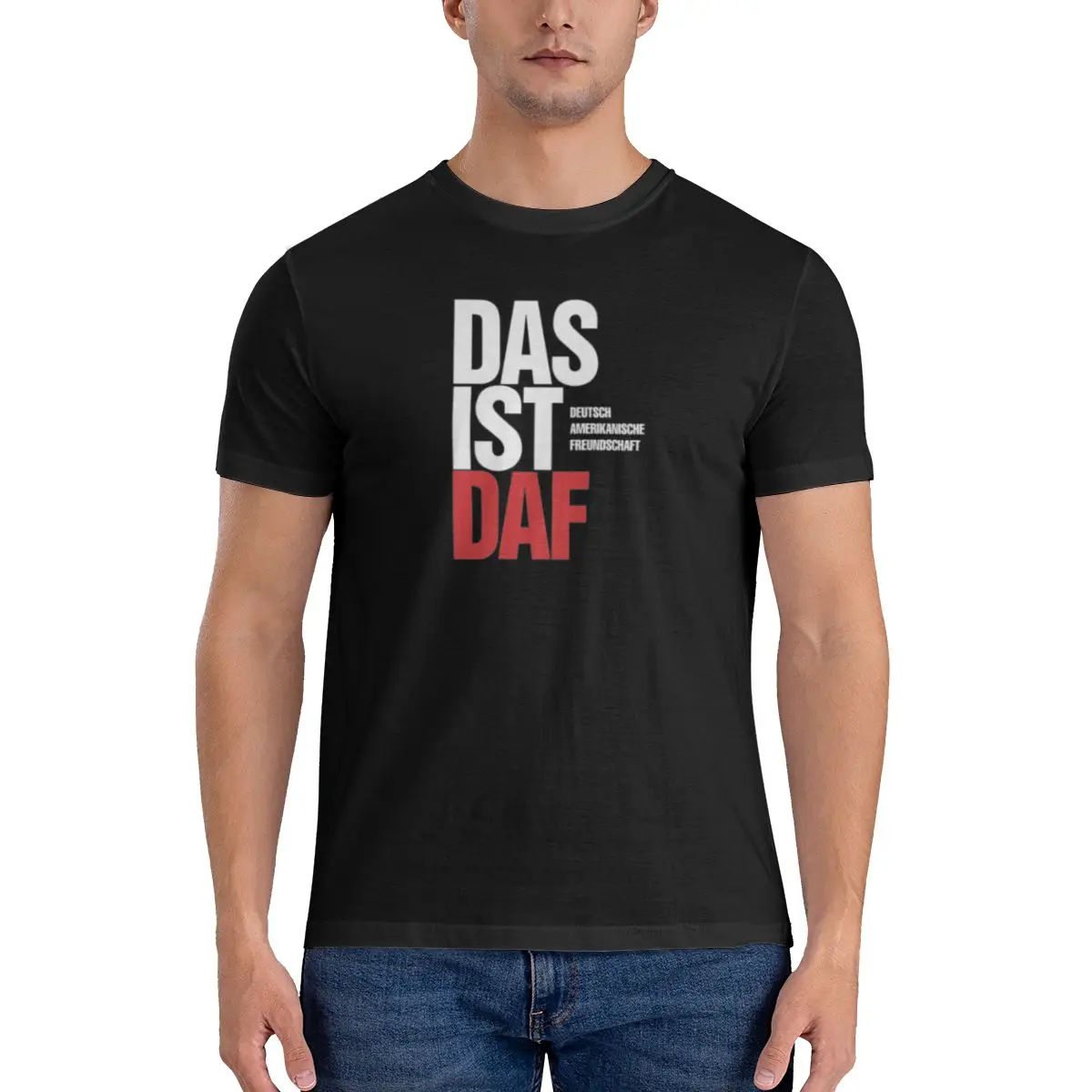 Мужская футболка Funny The First DAF White Version 01 топы с принтом свободные и облегающие