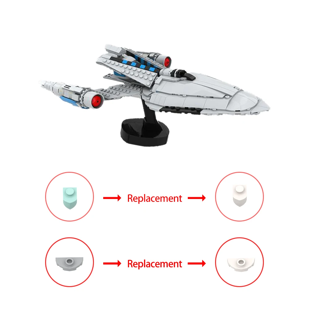 MOC-179708 Космический корабль USS Protostar Модель Строительные блоки Space Terk Автомобиль-головоломка Кирпичи Сборные игрушки Креативный подарок для детей (art.: 3920d06832950) - 3920d06832950