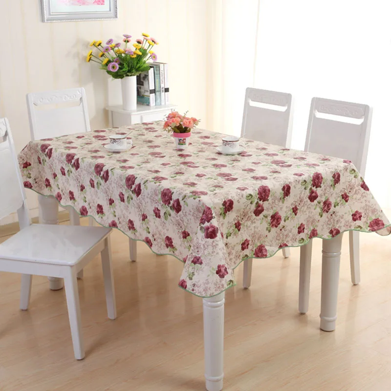 

Nappe de Table rectangulaire en PVC, imperméable à l'huile, Anti-brûlure, accessoires de cuisine pour la maison