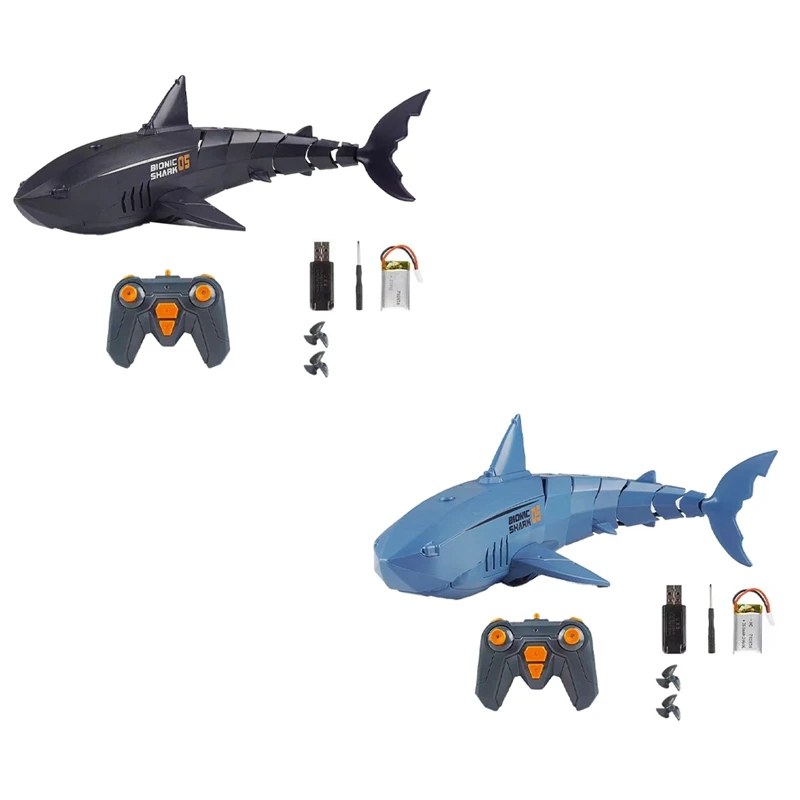 

Smart Remote Control Fish Children's Swimming Pool Beach Bath Toys Simulation Remote Control Mechanical Fish Robot Durable Black