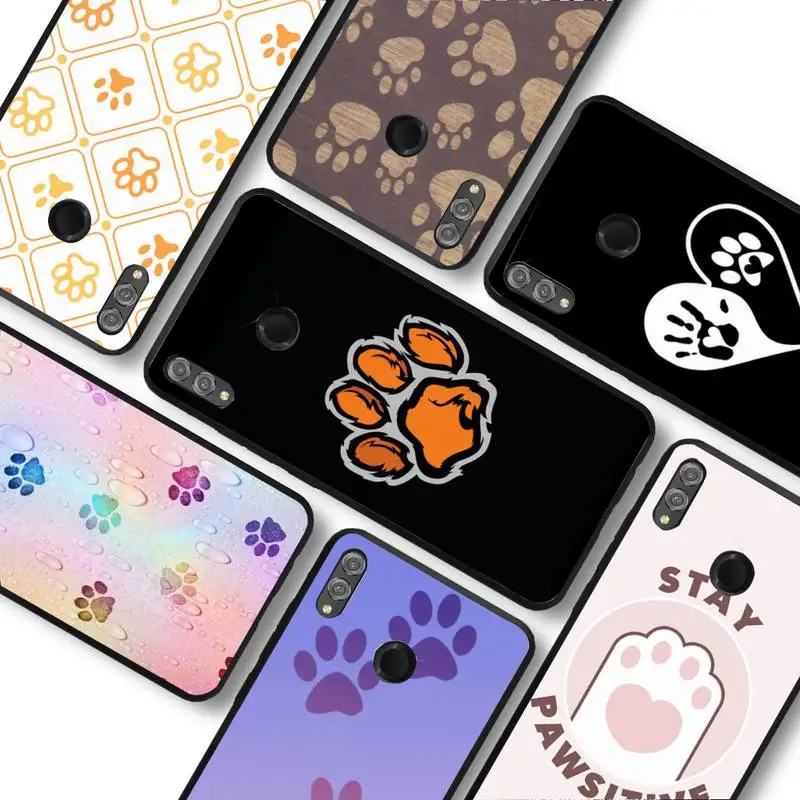 

Cat Dog Paw Phone Case For Huawei Honor 10Lite 10i 20 8x 10 Funda 9lite 9xpro Back Coque