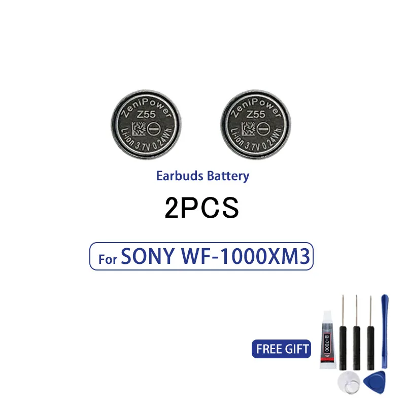 Аккумулятор ZeniPower 3 7 В Z55 для Sony WF-1000XM3 WF-SP900 WF-SP700N WF-1000X TWS