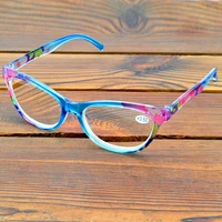 round blue flower frame full rim retro handcrafted spectacles multi coated fashion reading glasses 0 75 to 4