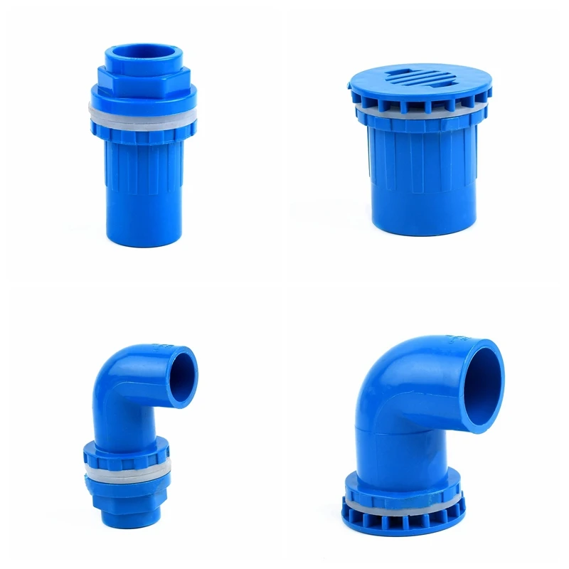 1 шт. синий диаметр 20 мм ~ 50 ПВХ сливное соединение для аквариума домашняя трубка
