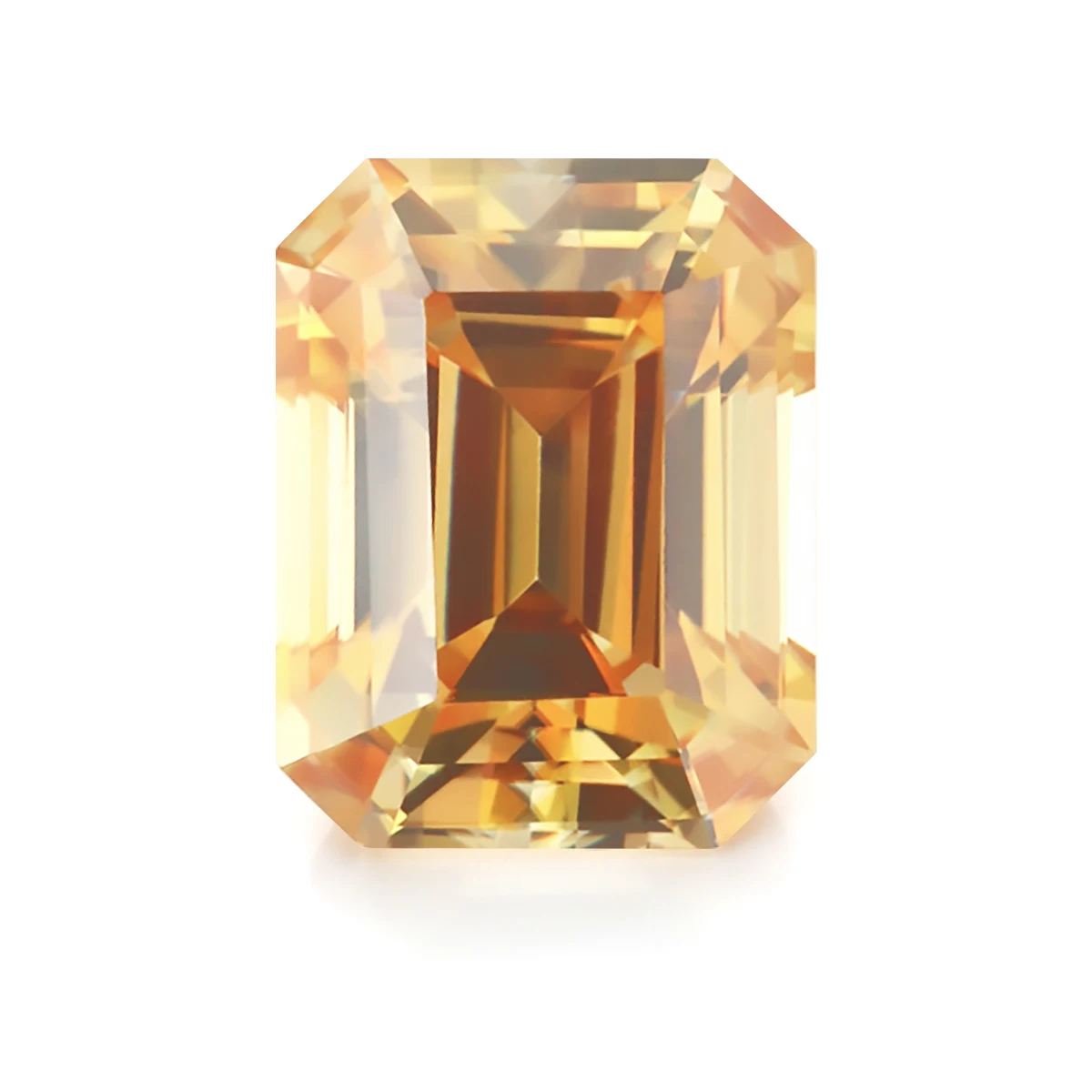 

2ct Emerald Cut Moissanite Wholesale D Color VVS1 Lab Grown Champagne 1PCS Diamonds Customized Gems Jewelry With GRA Certified